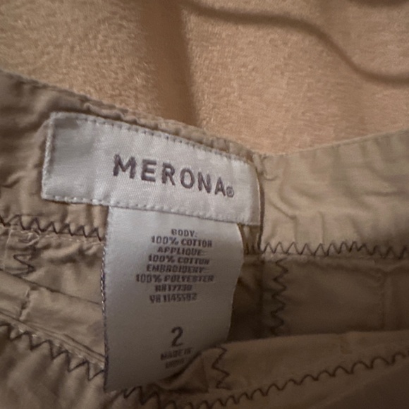 Merona flower khaki skirt size 2 - Picture 3 of 3